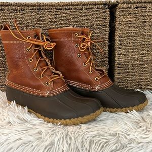 L.L. Bean Flannel Lined 8" Boots Size 7